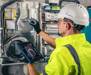 eletricista-em-londrina-realizando-medicoes-de-velocidade-da-internet